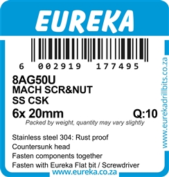 8AG50 - Machine Screw & Nut ST/ST -8AG50_label_T
